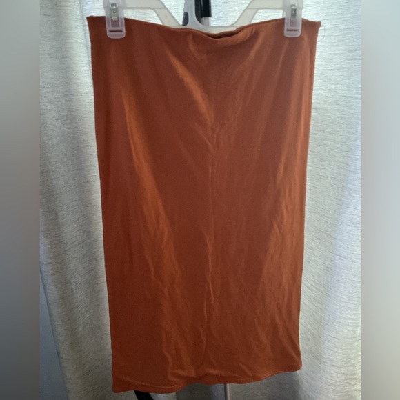 Poshdivah Maternity Orange Skirt Size M - Picture 1 of 4